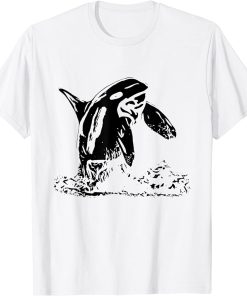 Orca Motif Whale Ocean Predator Design Animals T-Shirt