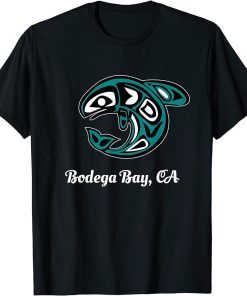 Bodega Bay CA Native American Tribal Orca Killer Whale T-Shirt